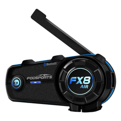 Interkom pro motocykly Fodsports FX8 Air ve dvou baleních (černý)