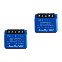 Sada 2 ovladačů Shelly 1 Mini Gen3