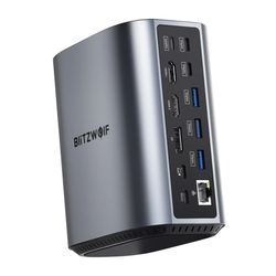 Blitzwolf BW-TH15 17v1 Dokovací stanice 2xHD+DP+4xC+3xUSB 3.0+USB 3.1+C 3.2+C PD+RJ45+micro SD+SD+3,5mm Audio