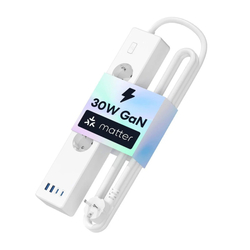Meross MSP844(EU) chytrá rychlonabíjecí lišta, 4 zásuvky + 2x USB-A + 2x USB-C (Matter)