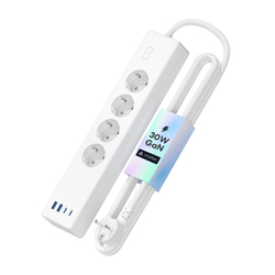 Meross MSP844(EU) chytrá rychlonabíjecí lišta, 4 zásuvky + 2x USB-A + 2x USB-C (Matter)