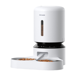 Dávkovač krmiva Petlibro Granary s dvojitou miskou, Wifi, 5 l (bílý)