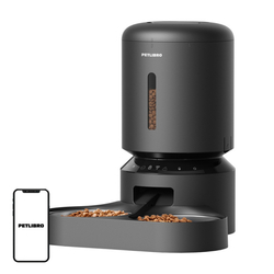 Dávkovač krmiva Petlibro Granary s dvojitou miskou, Wifi, 5 l (černý)