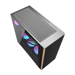 Počítačová skříň Darkflash DS900WS (černá) + 4 ventilátory
