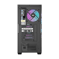 Počítačová skříň Darkflash DS900WD (černá) + 4 ventilátory
