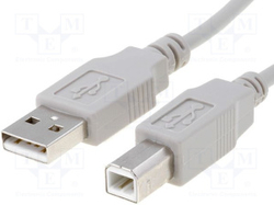 kabel USB AB vidlice/vidlice 0.5m