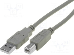 kabel USB AB vidlice/zásuvka 5m