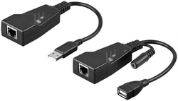 Przedłużacz USB na LAN CAT 5e/6/6A Goobay do 100m