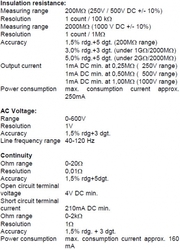 Cyfrowy Tester izolacji 1000 V PeakTech 2670