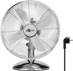 Stolní ventilátor 12 "40W Goobay kovový chrom