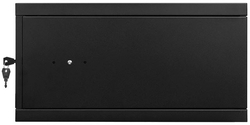 RACKOVÁ skříň 19'' 4U 600x350mm ČERNÁ Ocelové dveře