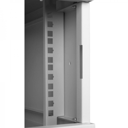 RACKOVÁ skříň 19'' 4U 600x350mm ŠEDÁ Ocelové dveře