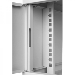 RACKOVÁ skříň 19'' 4U 600x450mm ŠEDÁ Prosklená dvířka