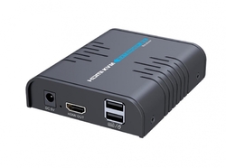Přijímač převaděče HDMI na IP + KVM USB - RX