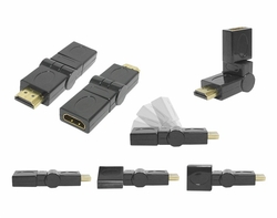 Adaptér zástrčky HDMI - GN. HDMI změnil úhel 180 / otočení 360