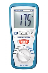 Digitální tester zkratové smyčky PSC PeakTech 2715