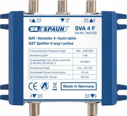 Rozgałeźnik SAT quattro/wideband Spaun SVA 4F 