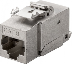 Keystone RJ45 CAT 6 STP 250 MHz Snap-In