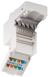 Złącze Keystone RJ45 CAT 6 UTP 250MHz Snap-In