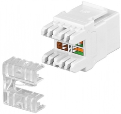 Nestíněný konektor Keystone RJ45 CAT 5e UTP