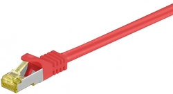 Kabel LAN Patchcord CAT 7 S/FTP czerwony 7,5m