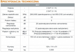 SAT širokopásmový zesilovač AGC ASC Johansson 9657