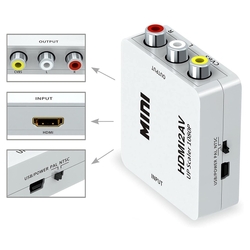 Konwerter HDMI na 3RCA Spacetronik mini HDC3RCA01