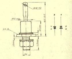 KY189 dioda rychlá 850V/3A/300ns