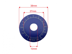 Číselník se stupnicí 38 mm s lepidlem TDP03


