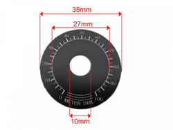 Číselník se stupnicí 38 mm s lepidlem TDP04


