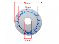 Číselník s 38mm stupnicí s lepidlem TDP05



