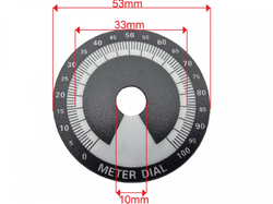 Číselník se stupnicí 53 mm s lepidlem TDP06









