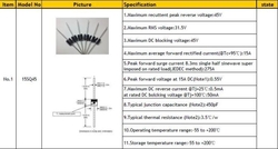 15SQ045 dioda schottky 45V/15A  R-6