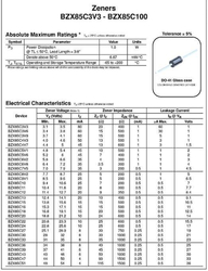 BZX85 18V - dioda zenerova 1,3W  DO41