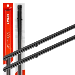 Gumička stěrače s lištou 600mm - 2ks AMiO AMIO-01342
