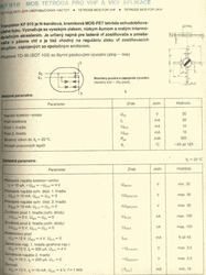 KF910 N MOSFET 20V/0,04A 0,25W 200MHz TO50  /BF910/