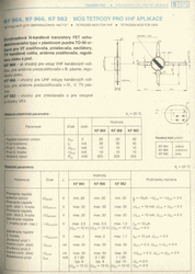 KF982 N MOSFET 20V/0,04A 0,3W 200MHz  TO50  /BF982/