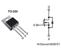 IRF740 N MOSFET 400V/10A 125W TO220