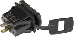 Napájecí zdířka 2x USB - typ Carling s voltmetrem - modrý