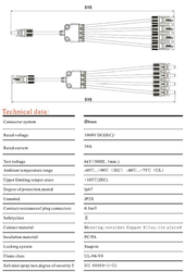 Rozbočení MC-4, 1x zdířka, 4x konektor, kabel 30cm