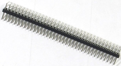 Jumper lišta 2x40 pin s roztečí 2,54mm pro PCB úhlová