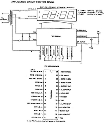TMS3450NL - hodinový obvod, DIP28