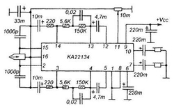 KA22134-předzesilovač pro MGF stereo DIP16