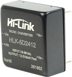 Spínaný zdroj Hi-Link DC-DC HLK-5D2412 24VDC/12VDC 417mA