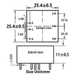 Spínaný zdroj Hi-Link DC-DC HLK-5D2412 24VDC/12VDC 417mA