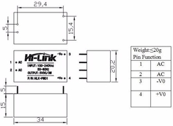 Spínaný zdroj Hi-Link HLK-PM12 12V/0,25A
