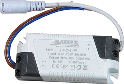 Zdroj-LED driver 18-24W, 230V/54-72V/300mA pro podhled.světla M121-125