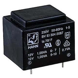 Trafo DPS 2,6VA 1x12V(0,22A) 32,5x27,5x26,8   HAHN