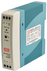 Průmyslový zdroj Mean Well MDR-20-24, 24V=/20W spínaný na DIN lištu