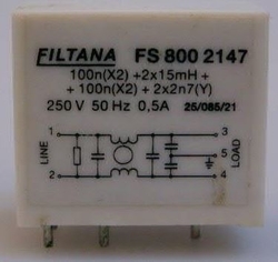 Odrušovací filtr FS 800 2147, 250V/0,5A